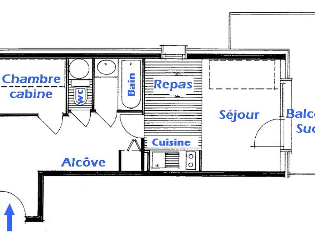 Petit 2 pièces cabine, ensoleillé, 4/5 couchages - FR-1-293-140 - 4