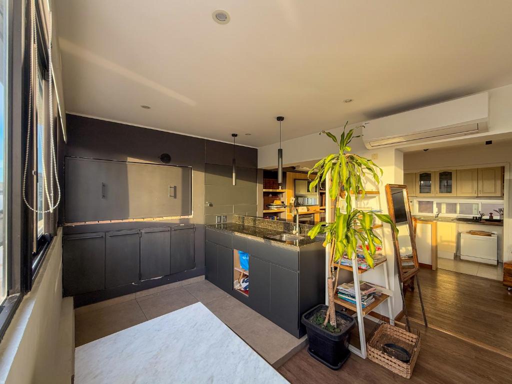 Penthouse con parrillero, terraza y estufa a leña - 2
