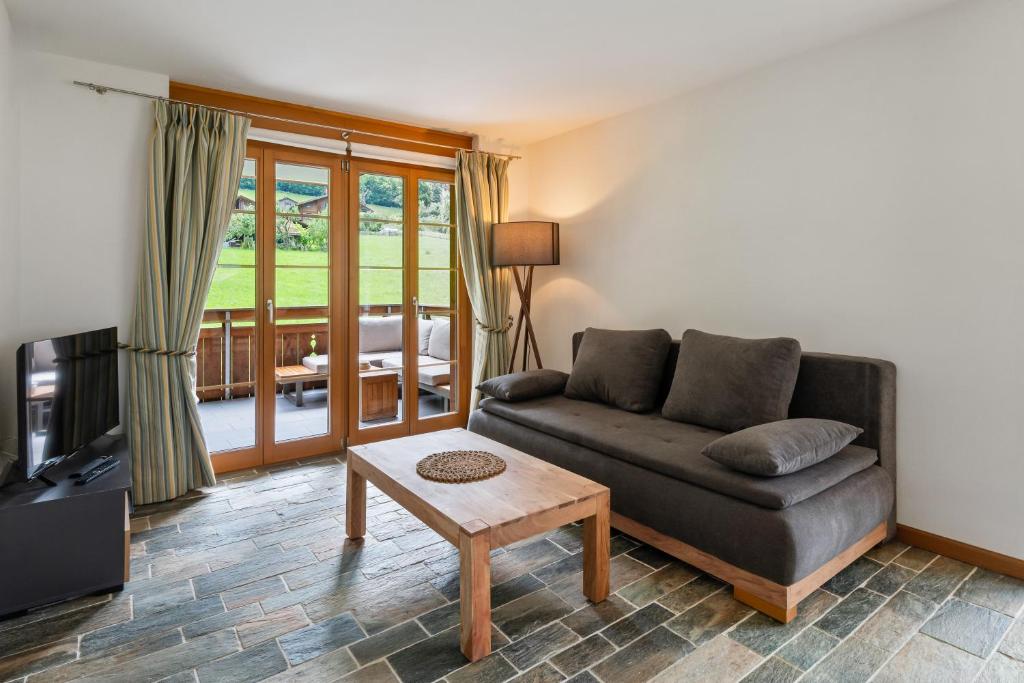 Dream view of the lake and mountains, Iseltwald