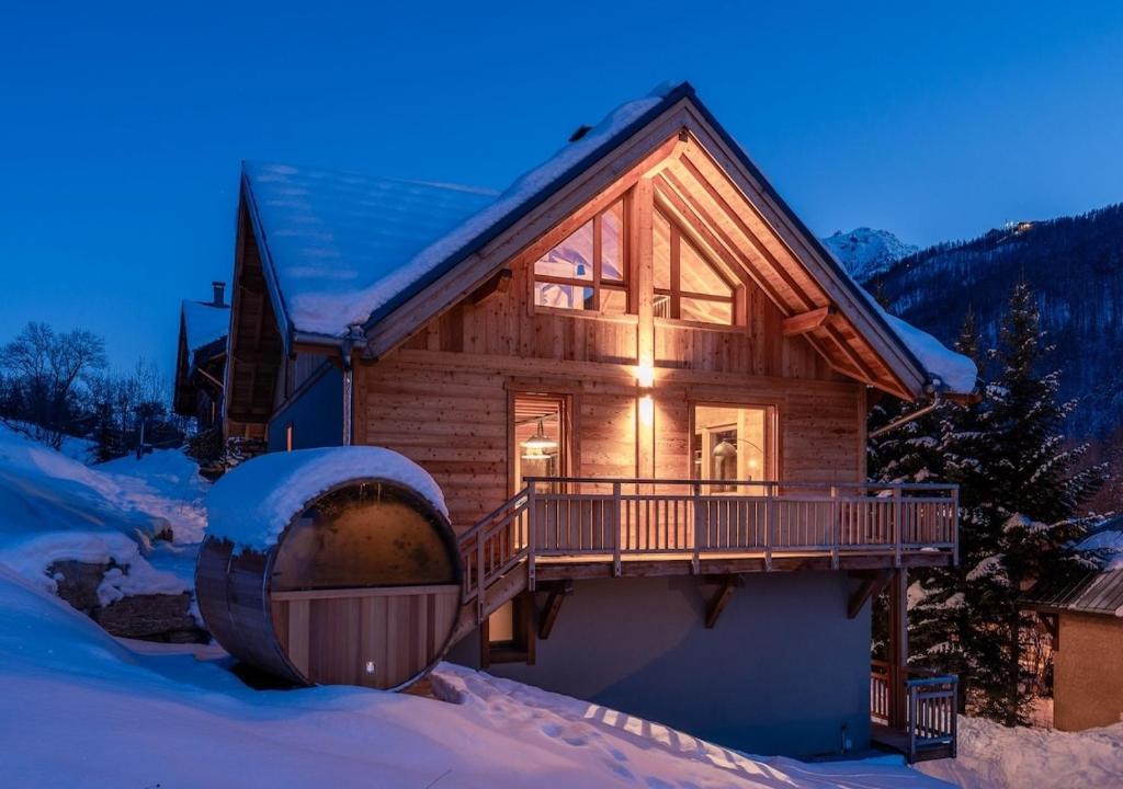 Chalet Le Refuge Luxe Authenticité à 200 m télécabine L Aravet Serre Chevalier - 3