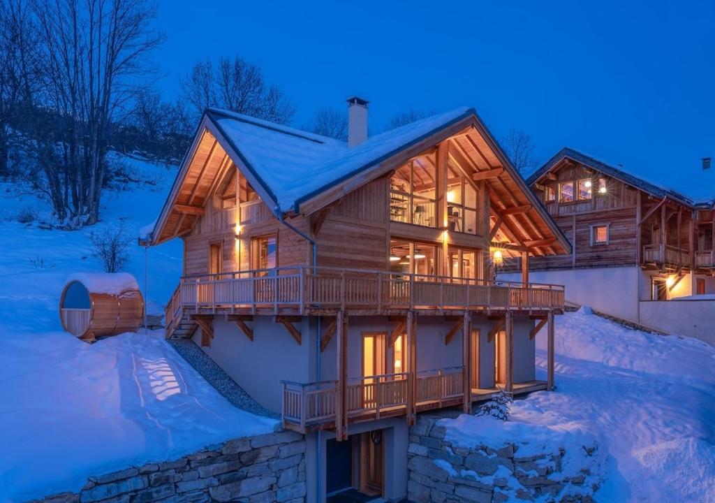 Chalet Le Refuge Luxe Authenticité à 200 m télécabine L Aravet Serre Chevalier - 5