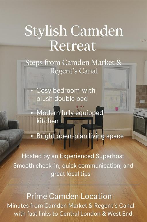 Cosy 1-Bed in Vibrant Camden Town, London