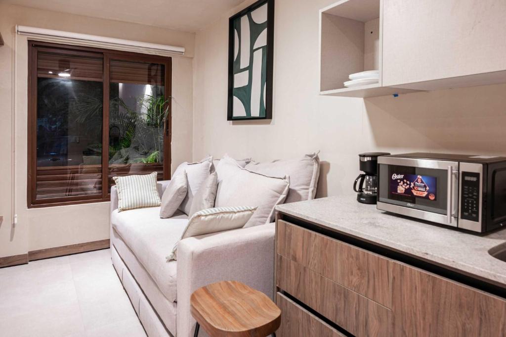 Stylish Double Studio with Equipped Kitchen and Wi-Fi, Bucerías