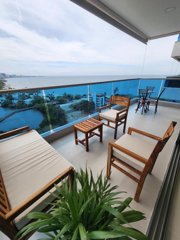 Samaria club de playa, vista infinita desde la torre 4 ,Santa Marta, Salida directa al mar - 3