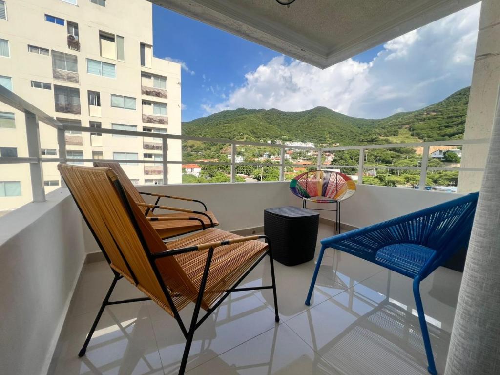 El Rodadero, 4 habitaciones con piscina y terraza - 1