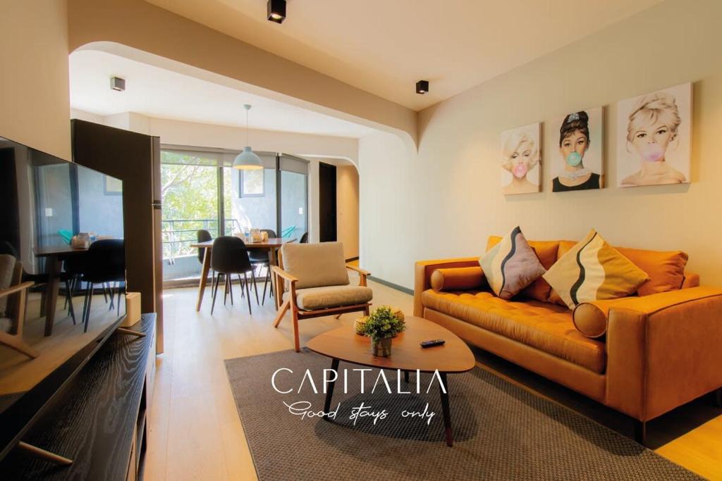 JM 302 Capitalia 1BR Terrace Style and Photogenic Escandon - 1