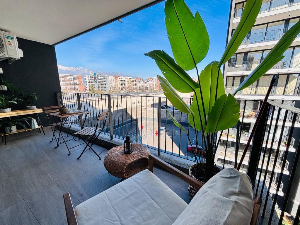 Chic Apartamento Ñuñoa, Parking y AC, hasta 4 personas - 1