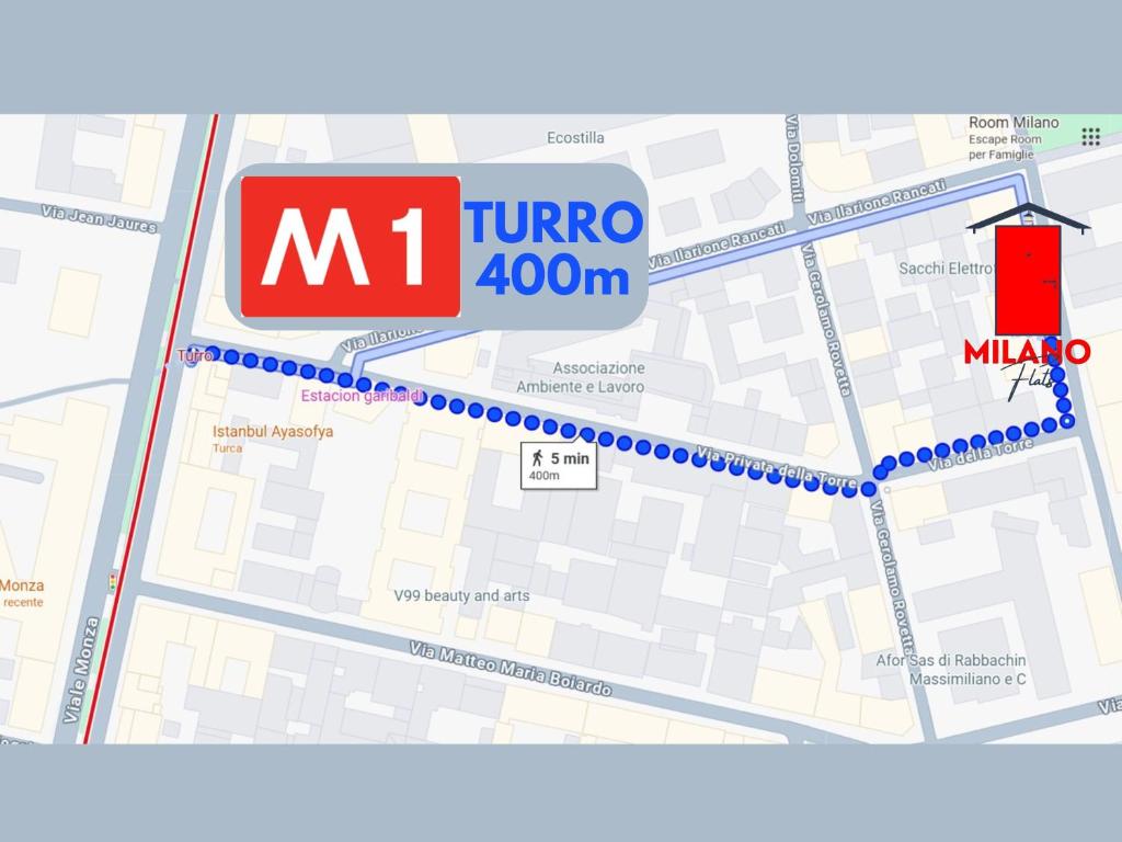 MilanoFlats - Turro - M1 5minuti - 2