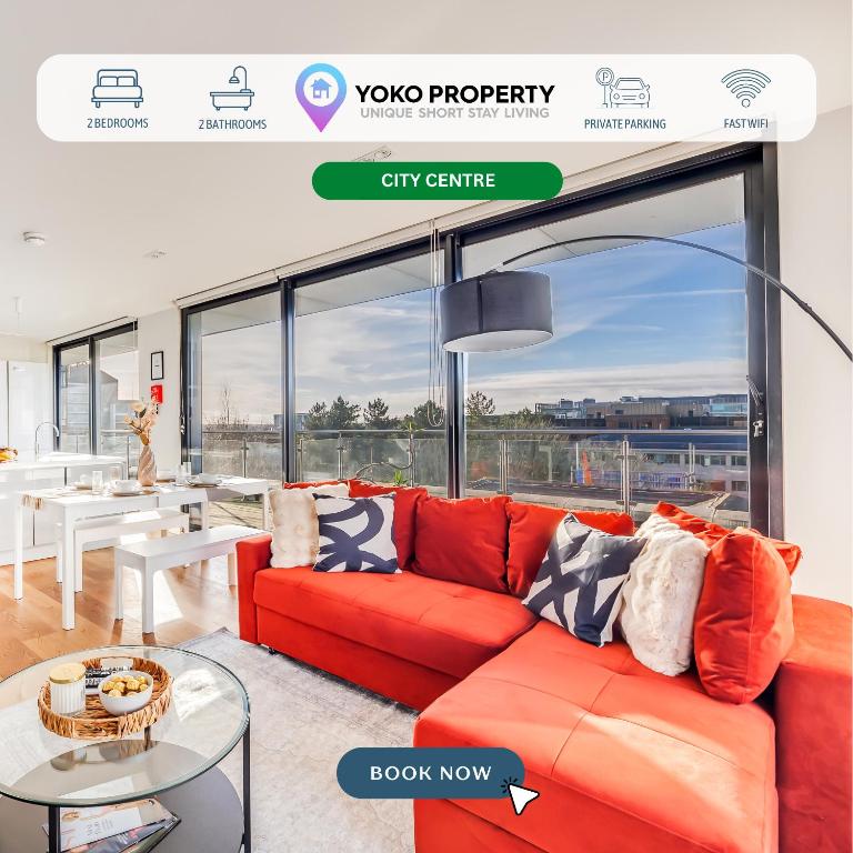 Stunning Penthouse in City Centre with Free Parking, Balcony, Self Check-In, Fast WiFi and Sky TV by Yoko Property, Milton Keynes