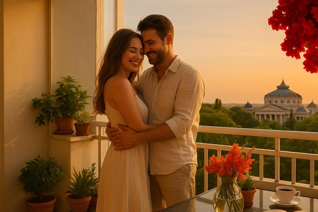 Spacious City View Apartment with Balcony, Bukurešť