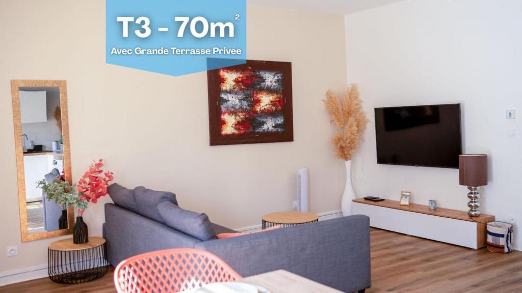 T3 centre ville 70 m2 avec terrasse - 1