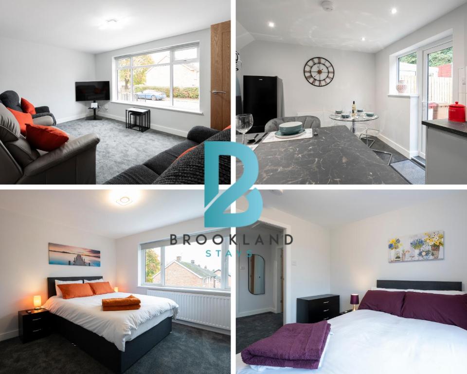 Three Bedroom House by Brookland Stays Serviced Accommodation Short Lets Brumby with Free WiFi, Brumby