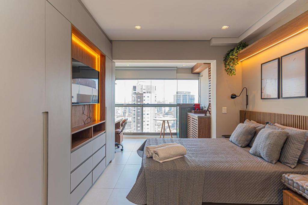 Sunset Rooftop Studio - Brooklin Deslumbrante, São Paulo