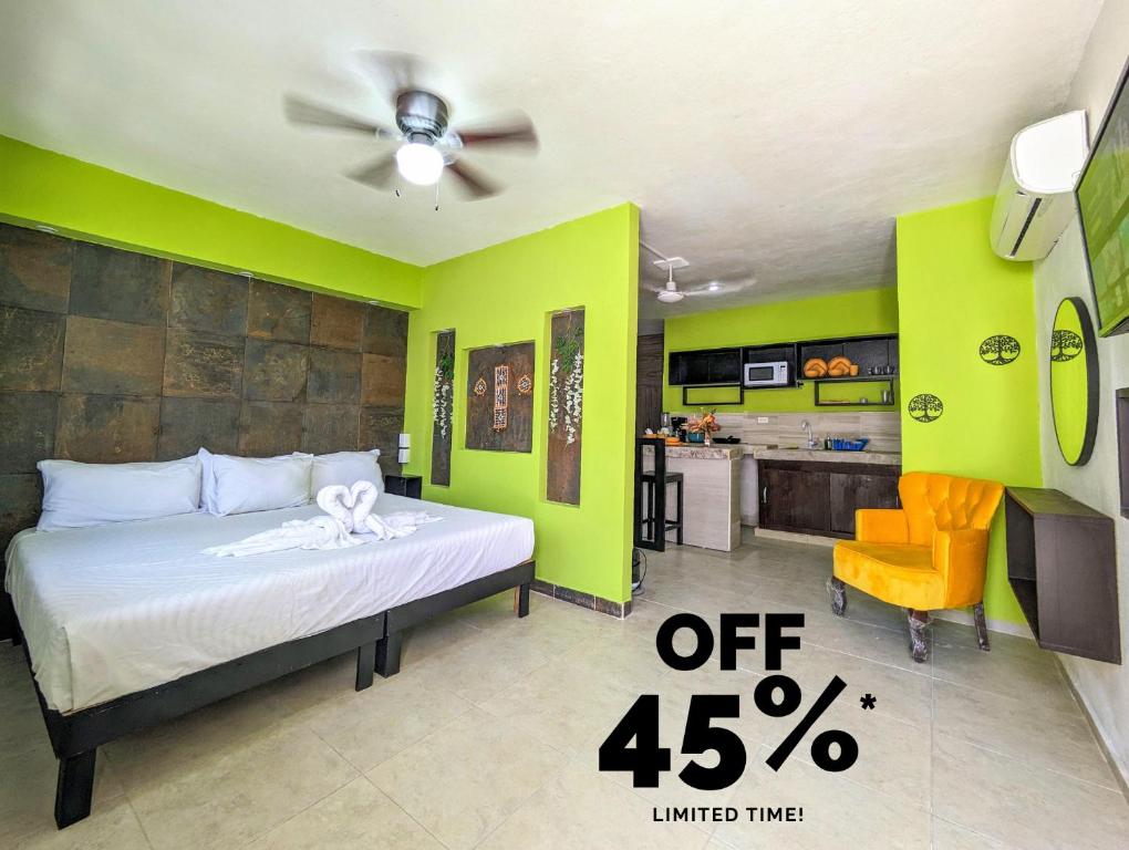 Amorous Escape I 500m Award-Winning Beach I Memory Foam King Bed I Kitchen AC Perks 4B, Playa del Carmen
