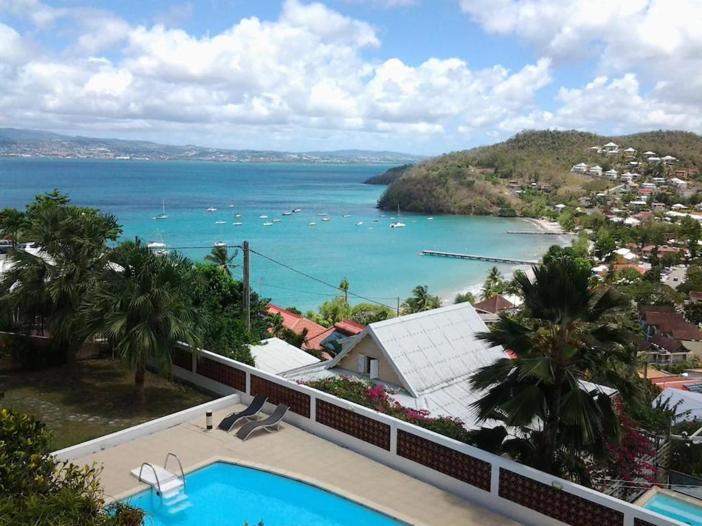 L'Océane, grande piscine, vue mer et baie panoramique - T3, Les Trois-Îlets