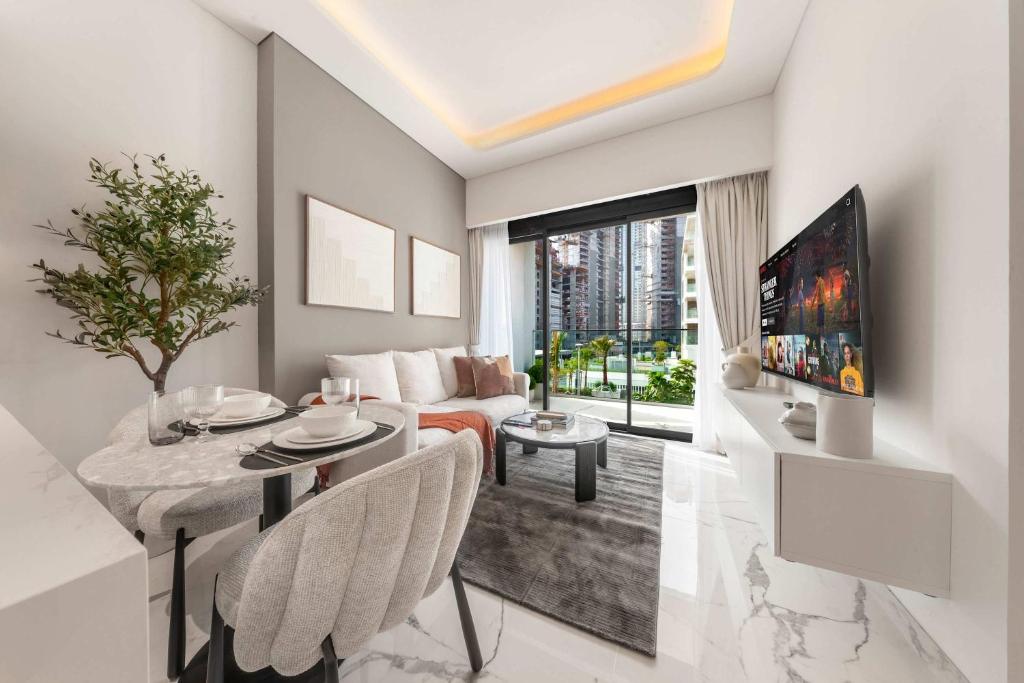 AirDXB - Mesmerizing 1BR in Meydan with Pool Views - Sleeps 4, Dubaï