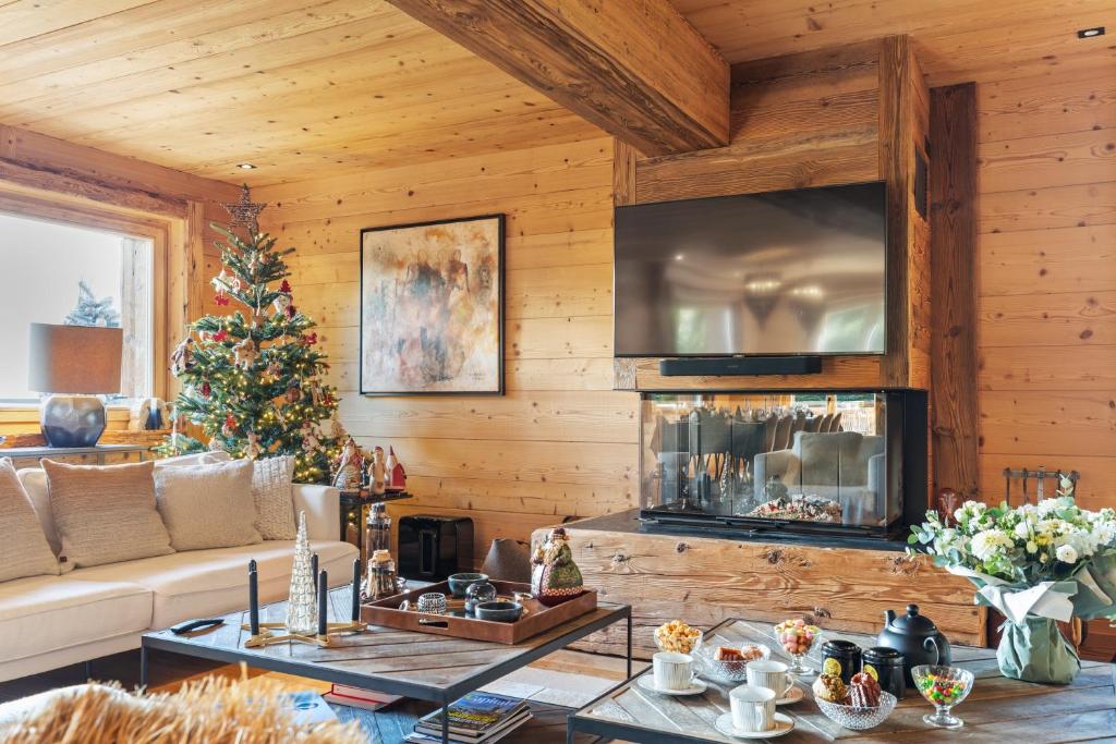 Chalet Ysalpe - Vue montagne hammam sauna jacuzzi et salle cinéma - 5