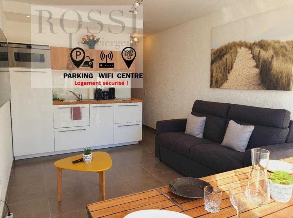 T2 Magellan Parking privé WIFI - Centre-ville - ROSSIconciergerie - Linge en option, La Grande Motte