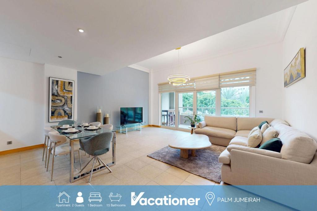 Vacationer l Chic 1 Bedroom l Low Floor l Palm Jumeirah, Дубай