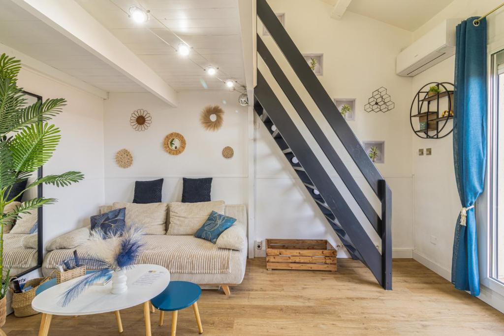 T2 MODERNE VUE MER LES SABLETTES CLIM- WiFi- PARKING - 3