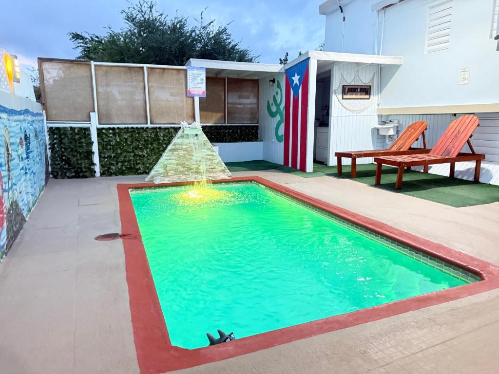 Cabanas Playa Santa/ Apto. A/ Swimming Pool/ Pool Table/ WIFI/ 3 min Beaches, Guanica