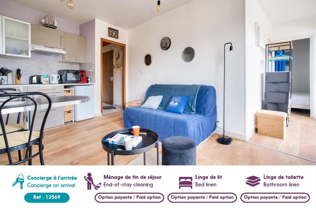 700m de la plage, centre Dinard, 2 adultes 1 enfant - 3