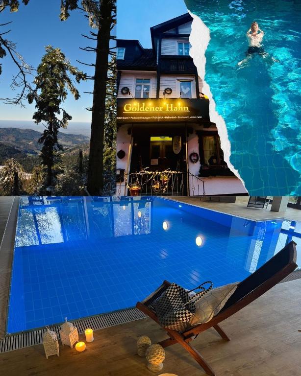 B&B Self-Check-In GOLDENER HAHN - Hyggelige Budgetzimmer mit Panorama Hallenbad, Baiersbronn