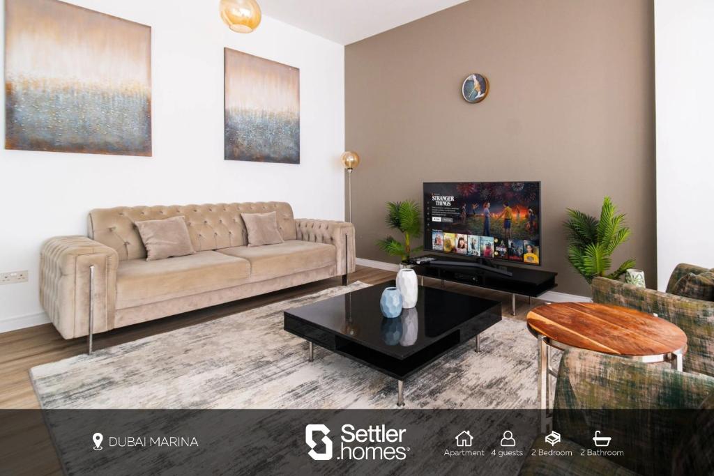 JBR, 2BR, Partial Sea View, 5min to Beach, Dubai