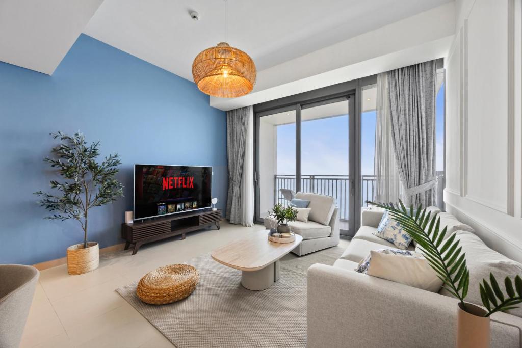 Luxury Seaview Apartment Near Bluewaters & JBR, Dubaj