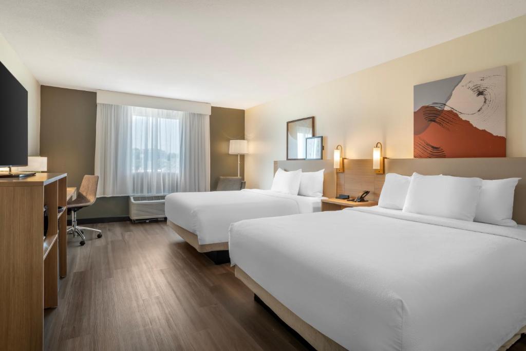 스파크 바이 힐튼 카나폴리스의 현대적인 객실 인테리어