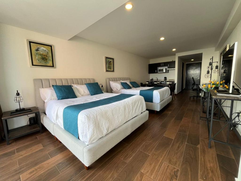Bellísima Suite, 2 Camas Queen, Gym, en Interlomas, Mexico City