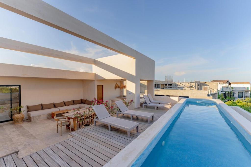 Luxury apartment at Chichíl Pool Gym Access - 1
