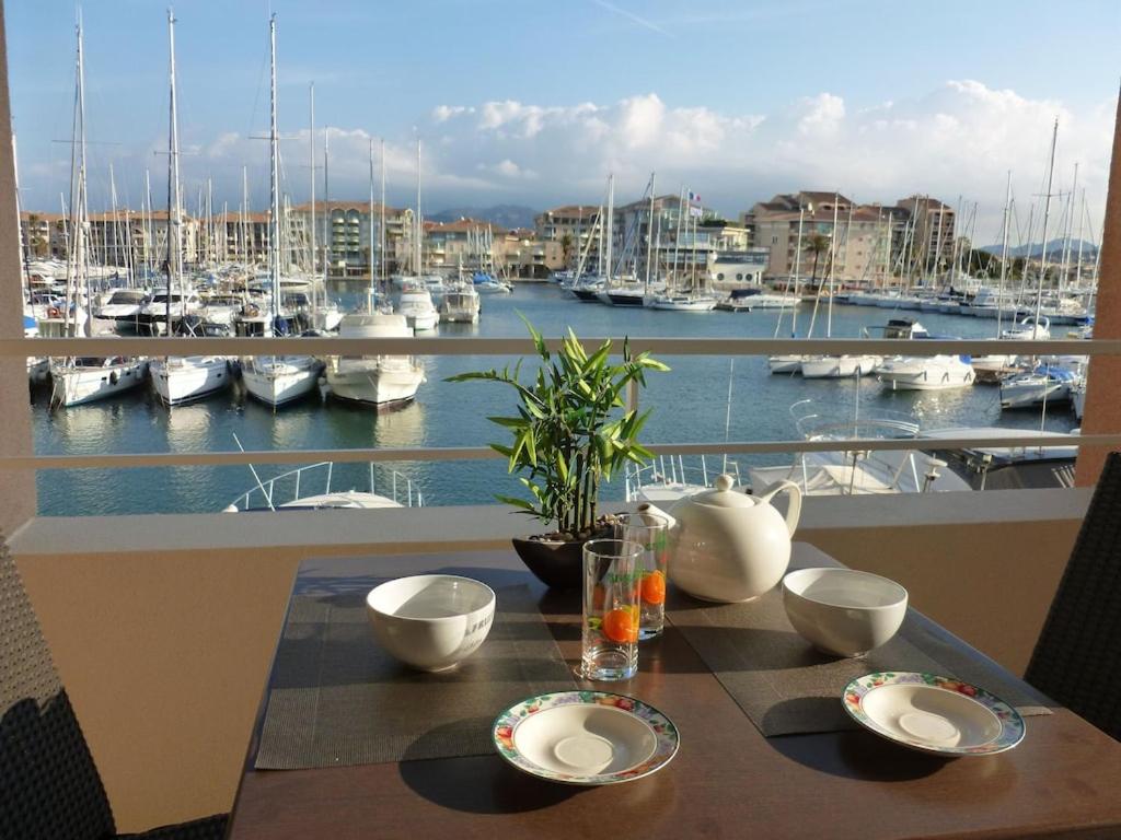 Studio vue exceptionnelle sur Port Frejus - 1