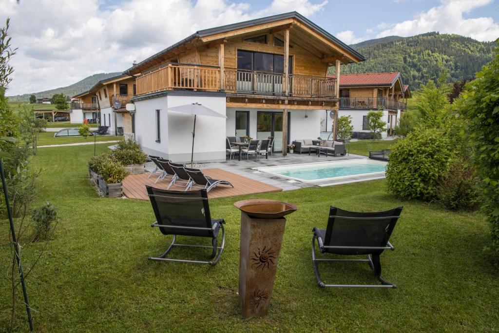 Chalet mit Pool und Bergblick in Inzell - 3