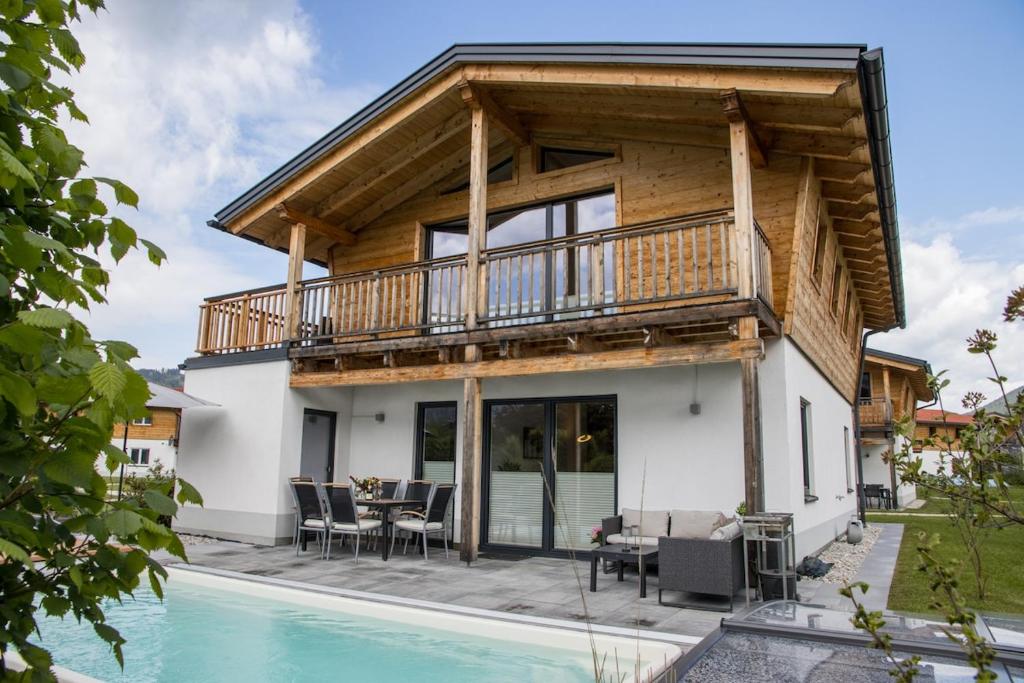 Chalet mit Pool und Bergblick in Inzell - 2