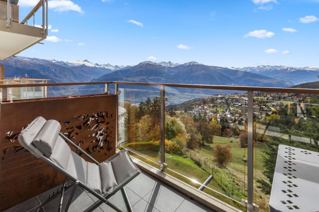 Crans-Montana 6 pers, grand appart rénové avec balcon, vue & parking - 2