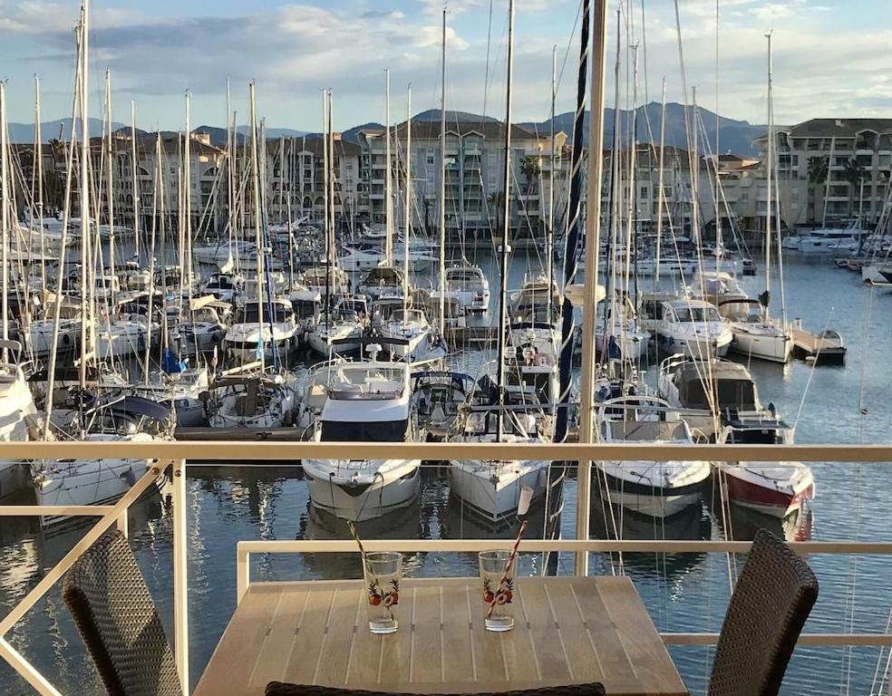Studio vue imprenable sur port frejus - 1