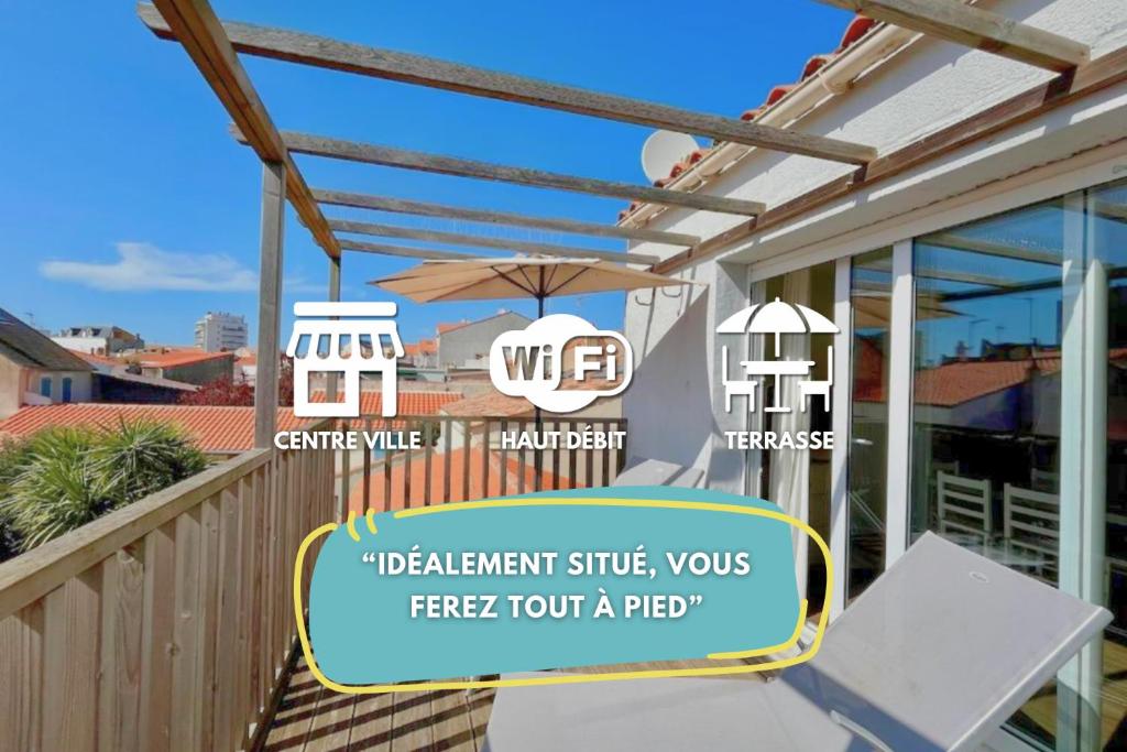 Superbe duplex - terrasse ensoleillée, 300m plage - 1