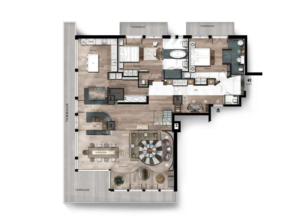 Duplex Luxe Courchevel 1850, ski aux pieds, 4 chambres - FR-1-772-9 - 5