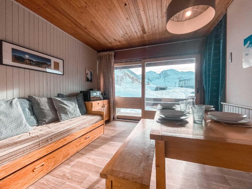 Studio fonctionnel 30m², 5 pers, vue pistes, balcon, Tignes - FR-1-411-1000 - 1