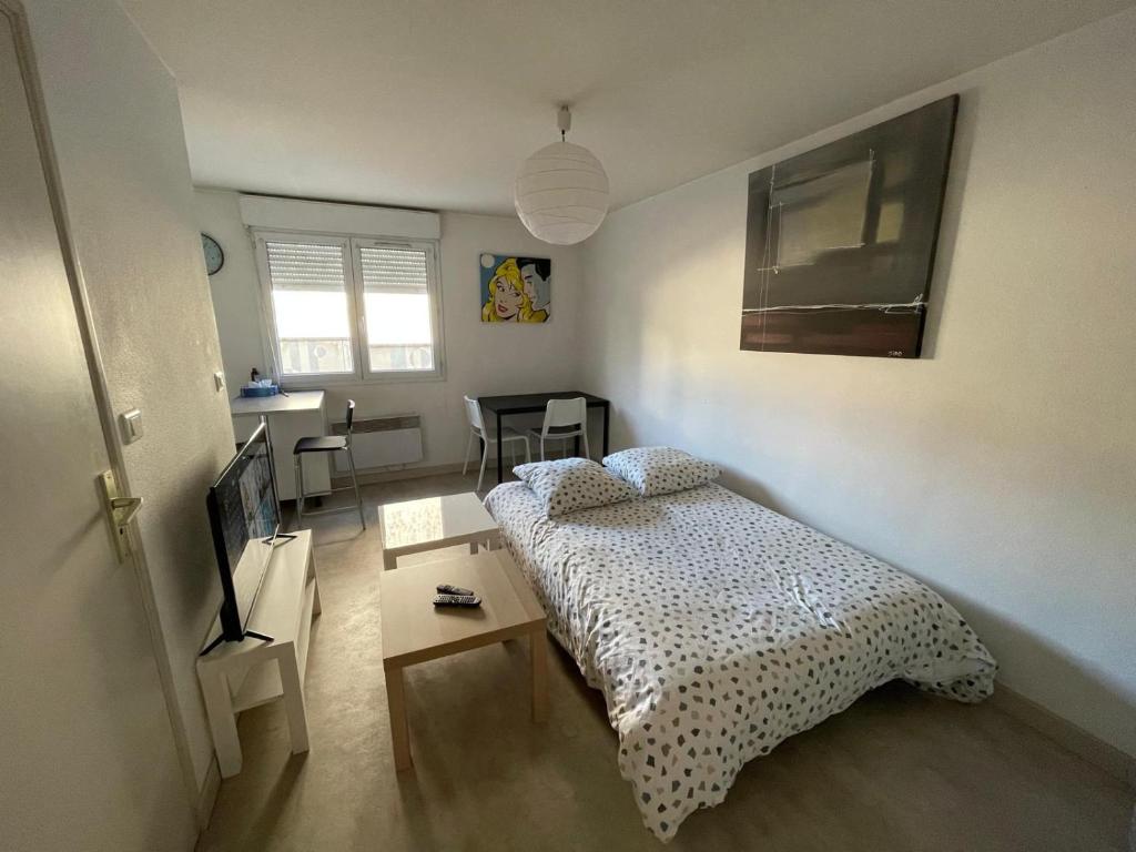 Studio 20m2 parking 4rue proudhon wifi rdcsureleve - 2