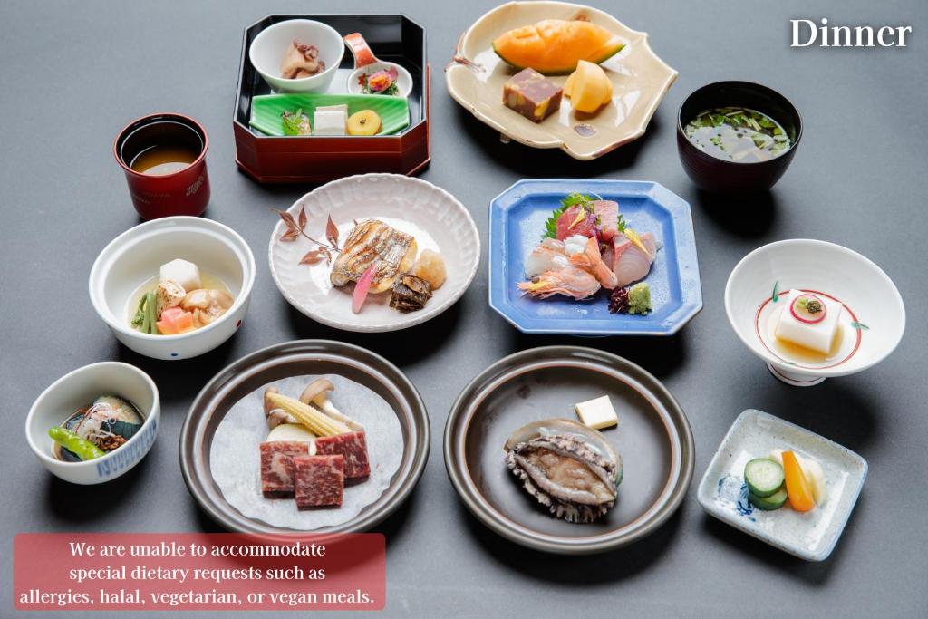 료칸 정원 전망