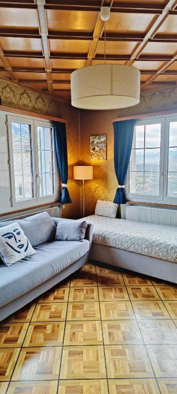 Casa Jenini - Wohnung im Patrizierhaus neben Schloss Leuk - 4