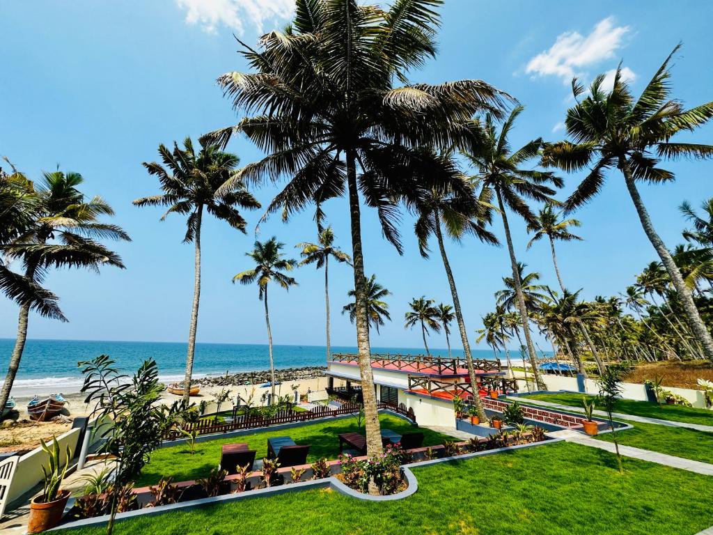 Maadathil Cottages & Beach Resort 眺望