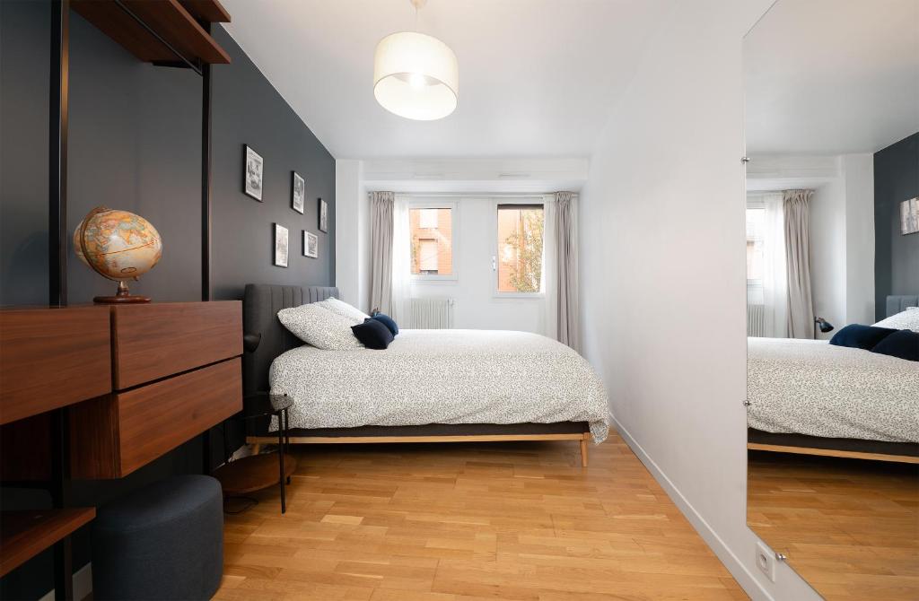 Elégant Apartment pour 2 - Centre ville Toulouse - Parking Privé - 5 min Métro & Gare Matabiau - 3