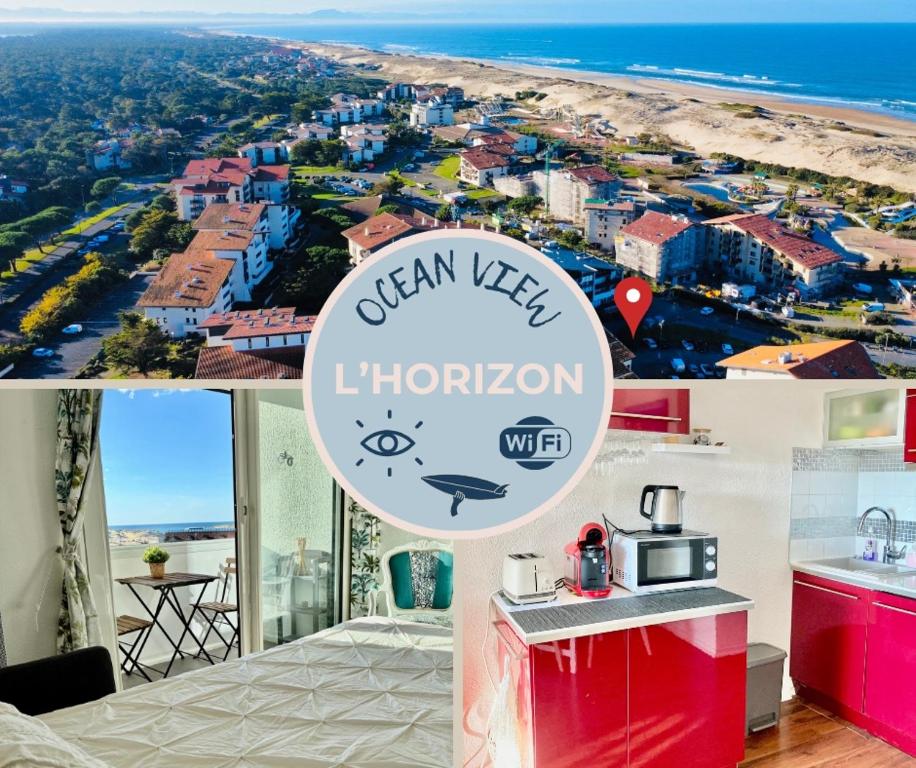 SEA view from BED 100M Beach, Free Parking, Surf - 1