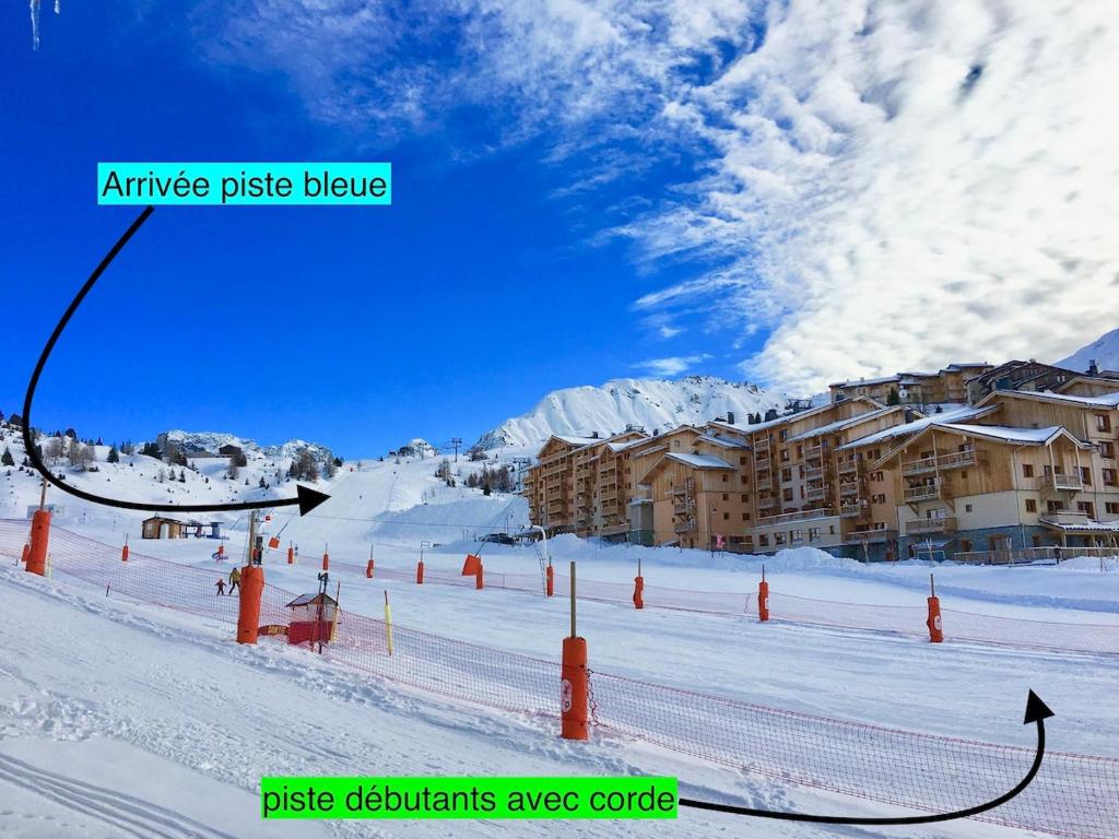 Plagne Soleil 2050 m Ski in and out sleeps 6 - 3
