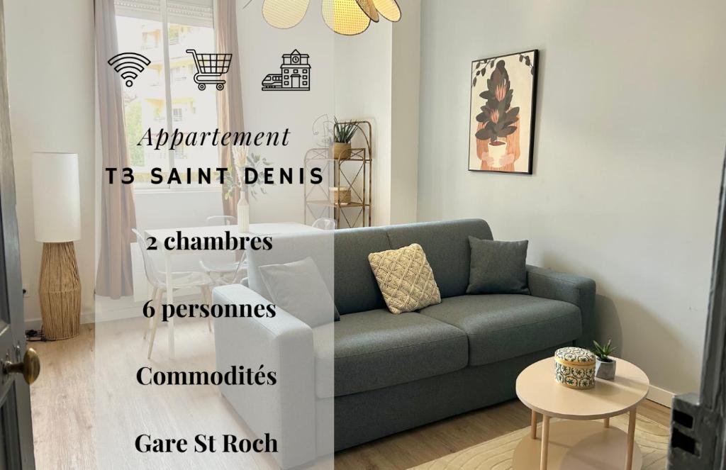 037-St Denis 1, Appart 2 chambres,Centre ville - 1