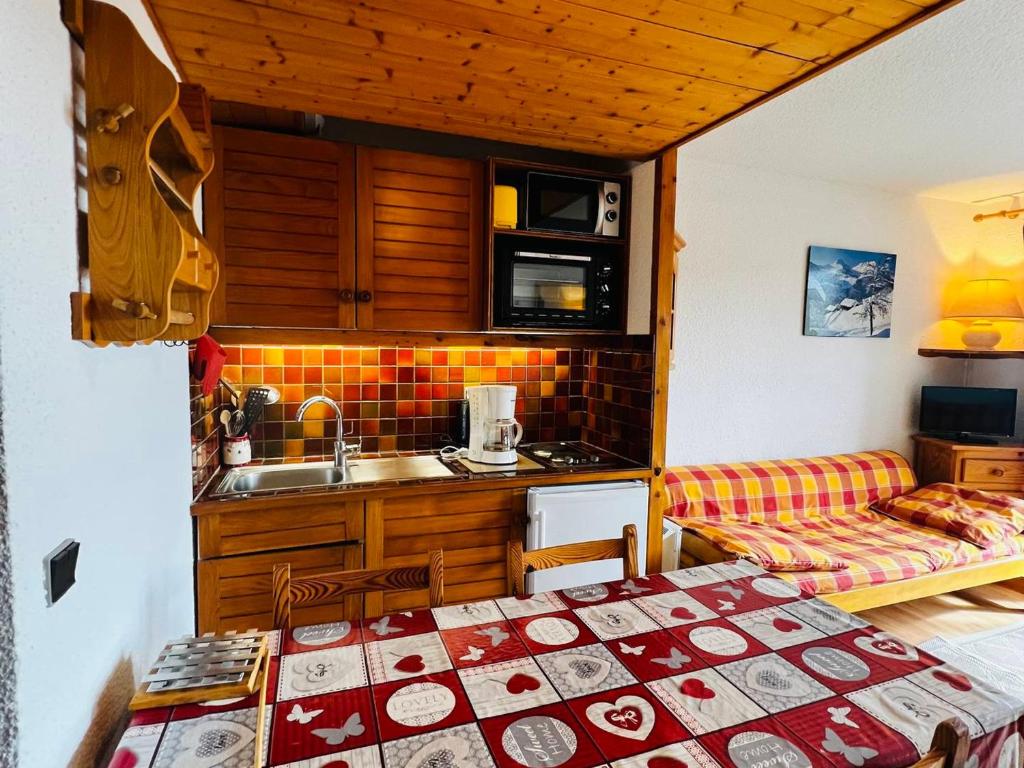 Studio cabine aux Saisies, 5 pers, balcon sud - 5