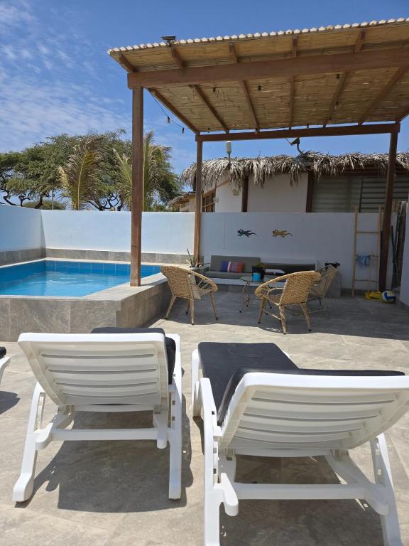 Casa de playa a metros del mar con piscina y BBQ - 4